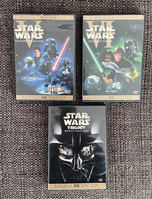   STAR WARS Empire Strikes Back Return of Jedi Bonus Material (3) DVD Widescreen