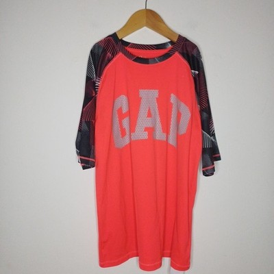 Gap Alter 12 Jahre T-Shirt Kurzarm Oberteil Rot Sport Jungen Teenager 