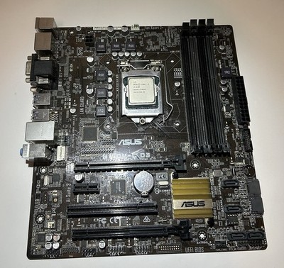 ASUS B150M-C D3 Motherboard + Intel Core i3-6100 CPU Combo LGA1151 WORKING Pull
