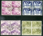 1949 U.P.U. 4v BRITISH COMMONWEALTH TRINIDAD+TOBAGO FINE USED BLOCKS OF 4 VGC
