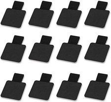 Self-Adhesive Pen Holders, 12 Pack Elastic Loops for Notebooks Journals Black