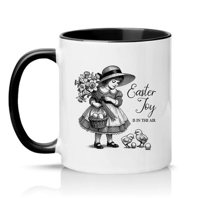 Easter Joy Is In The Womens 11oz Keramiktasse Vintage Ostergeschenk für sie