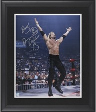 Diamond Dallas Page WWE Framed Signed 16x20 In Ring Raising Arms Photo w/Inscs