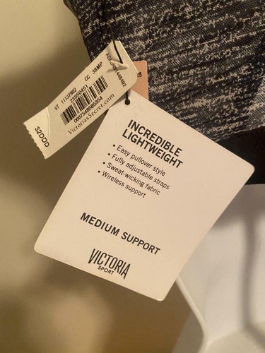 32DDD Victoria Sport Victoria's Secret Sports Bra Sweat Wicking Wireless - Picture 4 of 7