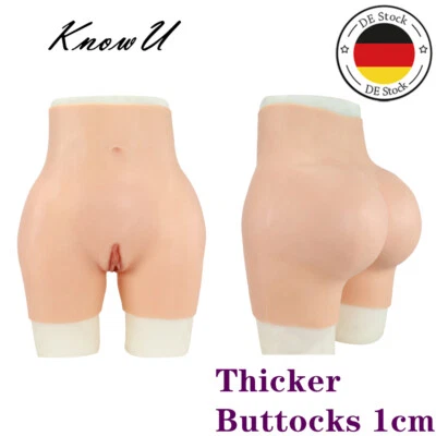 KNOWU Corpiño de silicona cadera ropa interior vagina falsa pantalones nalgas transgénero