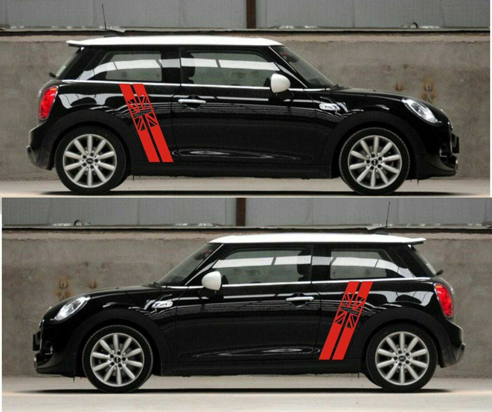 For Mini Cooper F60 R50 R52 R53 Uk Flag Body Door Stripes Stickers ...