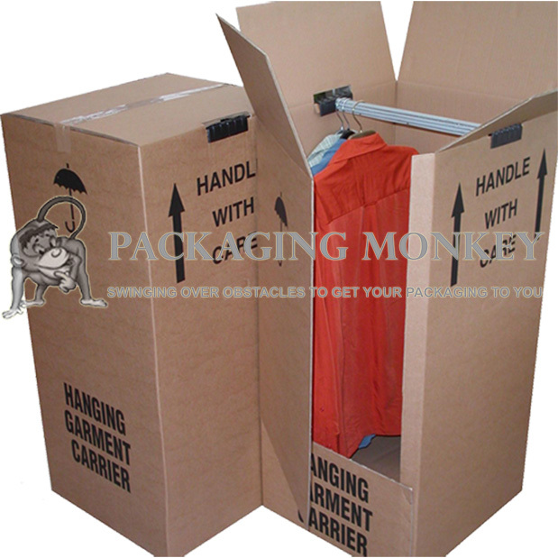 5 X Strong High Wardrobe Removal Storage Boxes Cartons For Sale