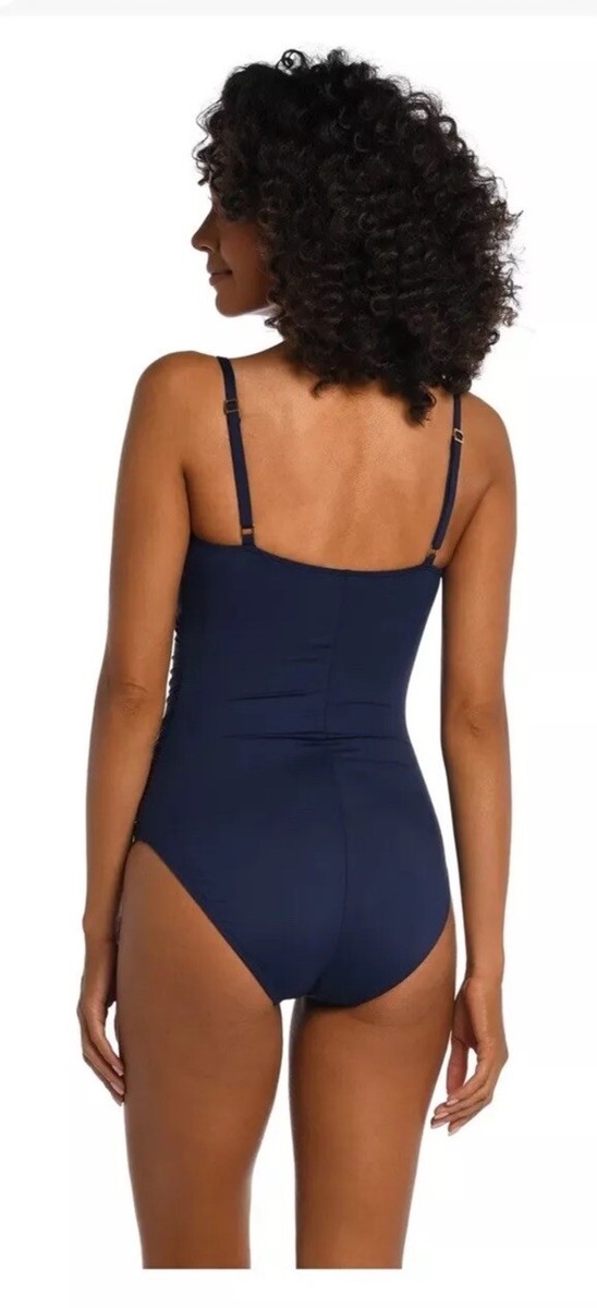 La Blanca Womens Island Goddess Lingerie One Piece Swimsuit
