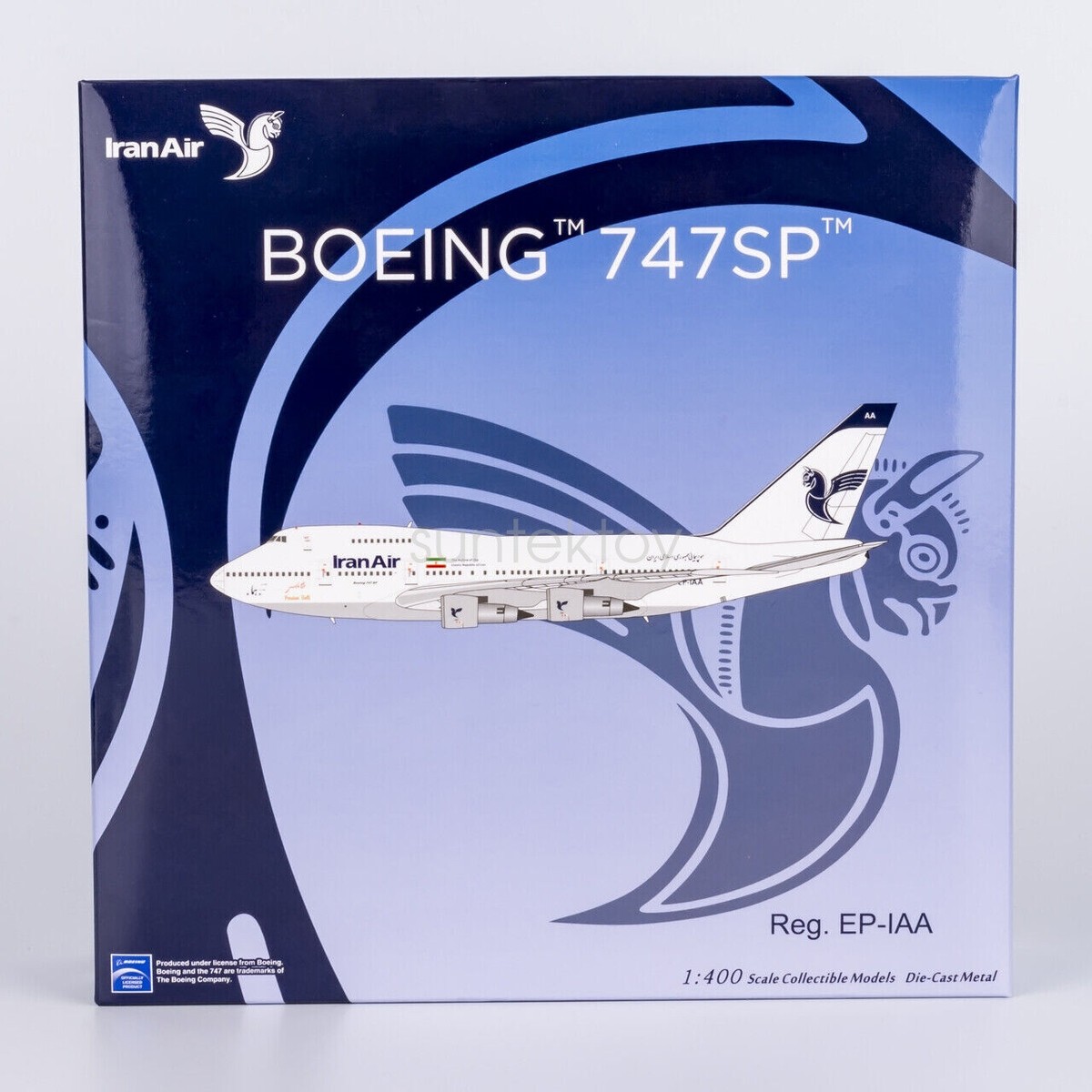1:400 NG Iran Air Boeing 747SP Last Flight EP-IAA Diecast Aircraft