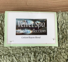 Velvet Spa Plush Bath Rug Set 21x34 and 24x40 Various Colors - Discontinued Item