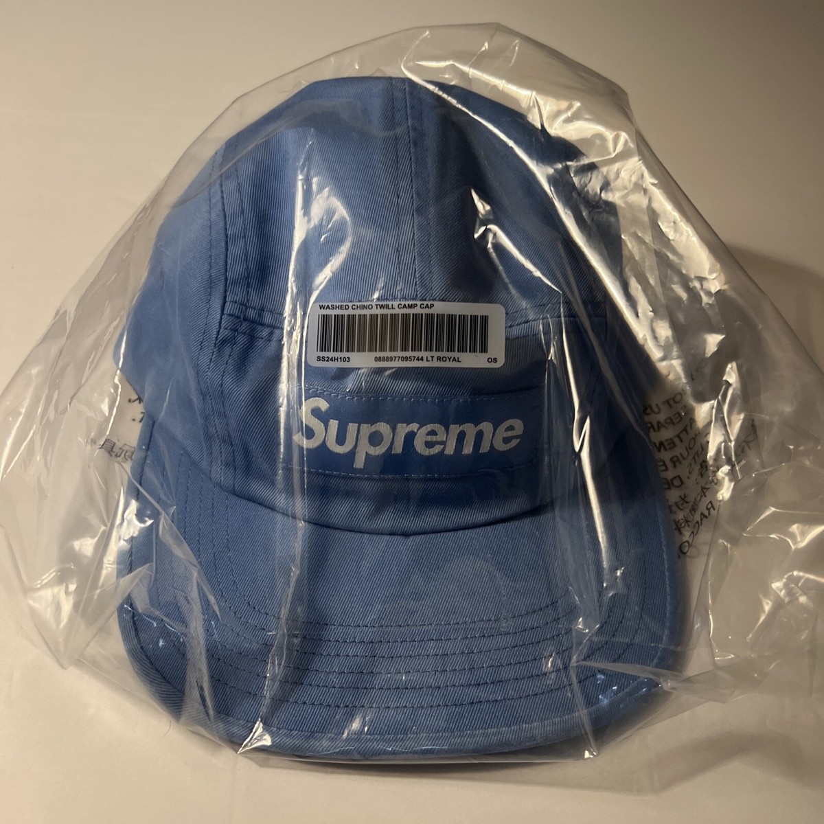 帽子 Supreme 16SS Washed Chino Twill Camp Cap Supreme Washed Chino Twill Camp Cap (FW24) - $48