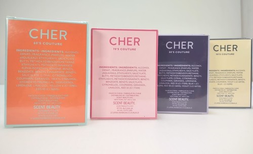 CHER Decades Collection Eau De Perfume's 4 x 1oz Each 60's 70's 80's 90's Sealed - Picture 3 of 11