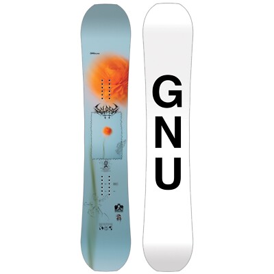 Brand New Womens 2025 GNU Gloss Snowboard Size 144cm