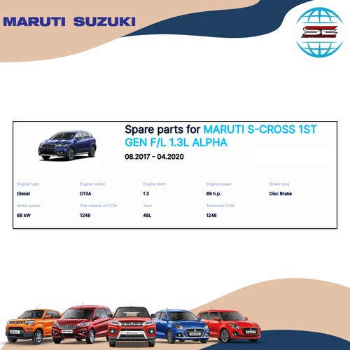 Maruti Suzuki radiator grille upper for s-cross 1st gen 2017-2022 71740M64MA0C48 - Picture 6 of 6