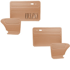 Tan Door Panel Set 4pcs Faux Leather For Vw Beetle Kafer Cox 19671979