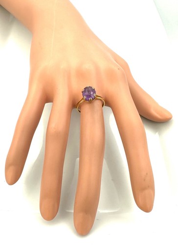 Magnifico Anello Oro 18 Carati - Ametista - 2,18 G - Picture 5 of 5