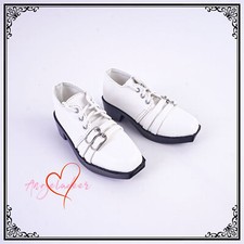 1/3 Uncle ID BJD Squared-toe Doll Suit Shoes Lace-up 2 Buckles White Brown Black