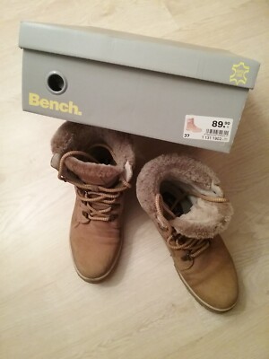Winterstiefel gefüttert Leder Gr.37 Marke BENCH gepflegter Zustand!!