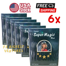 6 BOX (36 PCS) Super Magic Man Antiseptic Tis...