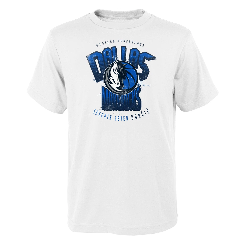 NBA T-Shirt Dallas Mavericks Luca Doncic Big Arch Logo weiß Shirt - Bild 1 von 1