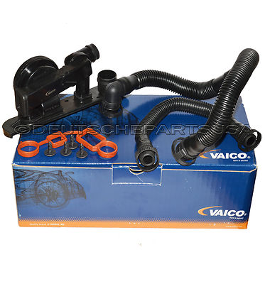 VAICO CRANKCASE VENT VALVE AND BREATHER HOSE KIT for VW AUDI