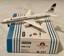 Selten! SCHABAK / Made in Germany America West Airlines Boeing 757, 1:600, OVP