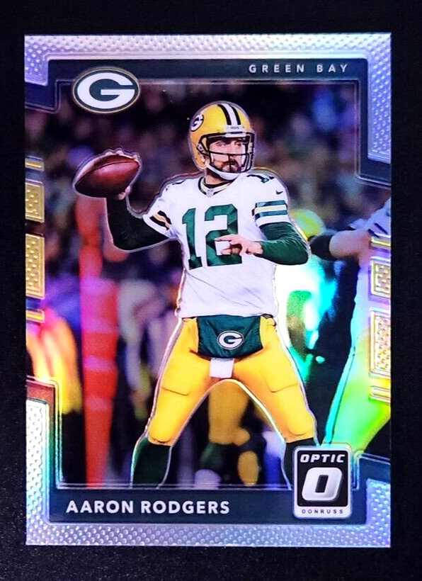 AARON RODGERS 2017 Donruss Optic Holo SILVER Prizm SP Refractor #43 PACKERS 
