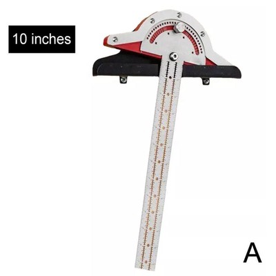 Woodworkers Edge Rule 10/15/20Inch High Precision Protractors Angle Measure Tool