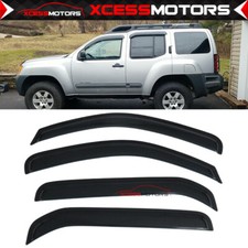 Fits 05-16 Nissan Xterra N50 Window Visors Rain Deflectors 4pcs Set