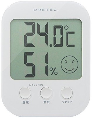 New Dretec Digital Thermo-Hygrometer Opsys White O-230WT