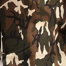 Army Camouflage 100 Cotton Fabric - 60" Wide Material for DIY Projects