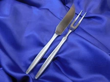 BREMER SILBERSCHMIED BSF8 STERLING SILVER CARVING SET FORK & KNIFE - EXC COND