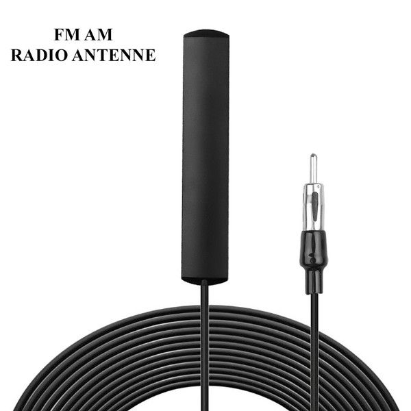 Universal Auto-Radioantenne FM Radio Antenne Patch Windschutzscheibe KFZ 5 M-image