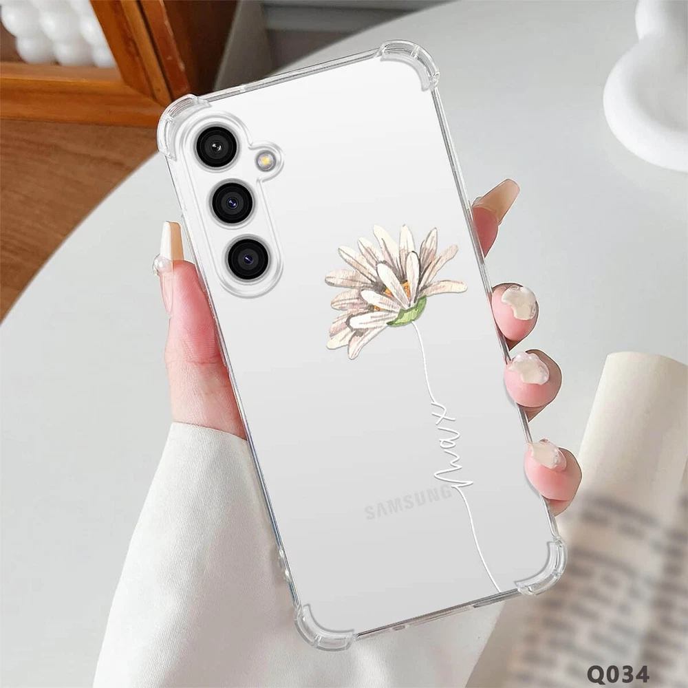Phone Case For Samsung Galaxy S25 Ultra S24 A15 A16 A35 Personalised Clear Cover