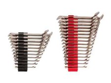 Angle Head Open End Wrench Set with Modular Organizers, 27-Pc-3/8-1 in.-10-27 mm
