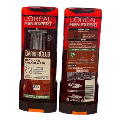 L'Oreal Paris Men Expert BARBER CLUB CEDARWOOD ESSENTIAL OIL Gel Body,Face,400
