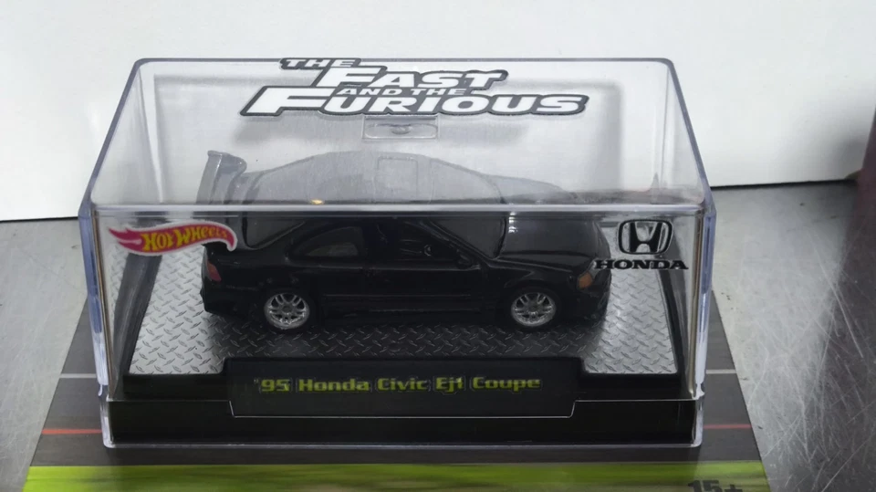 Hot Wheels Honda Civic Black Fast & Furious  Custom With 3D Parts - Image 2 of 4