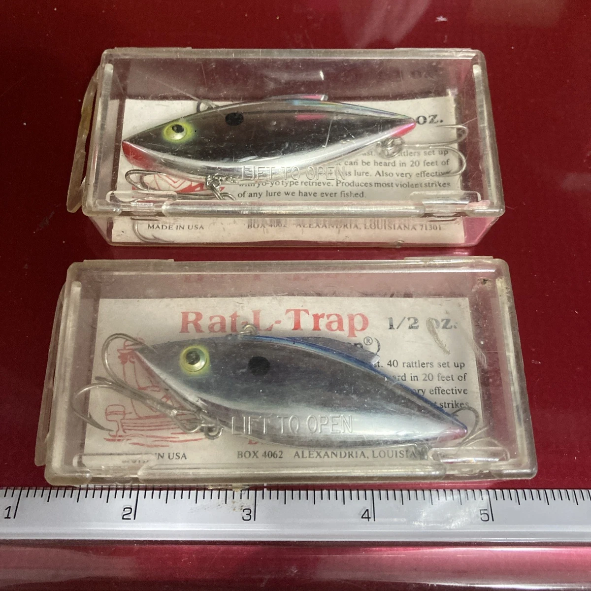 VINTAGE LEURRE DE PÊCHE PIÈGE BILL LEWIS RAT L SAIGNEMENT