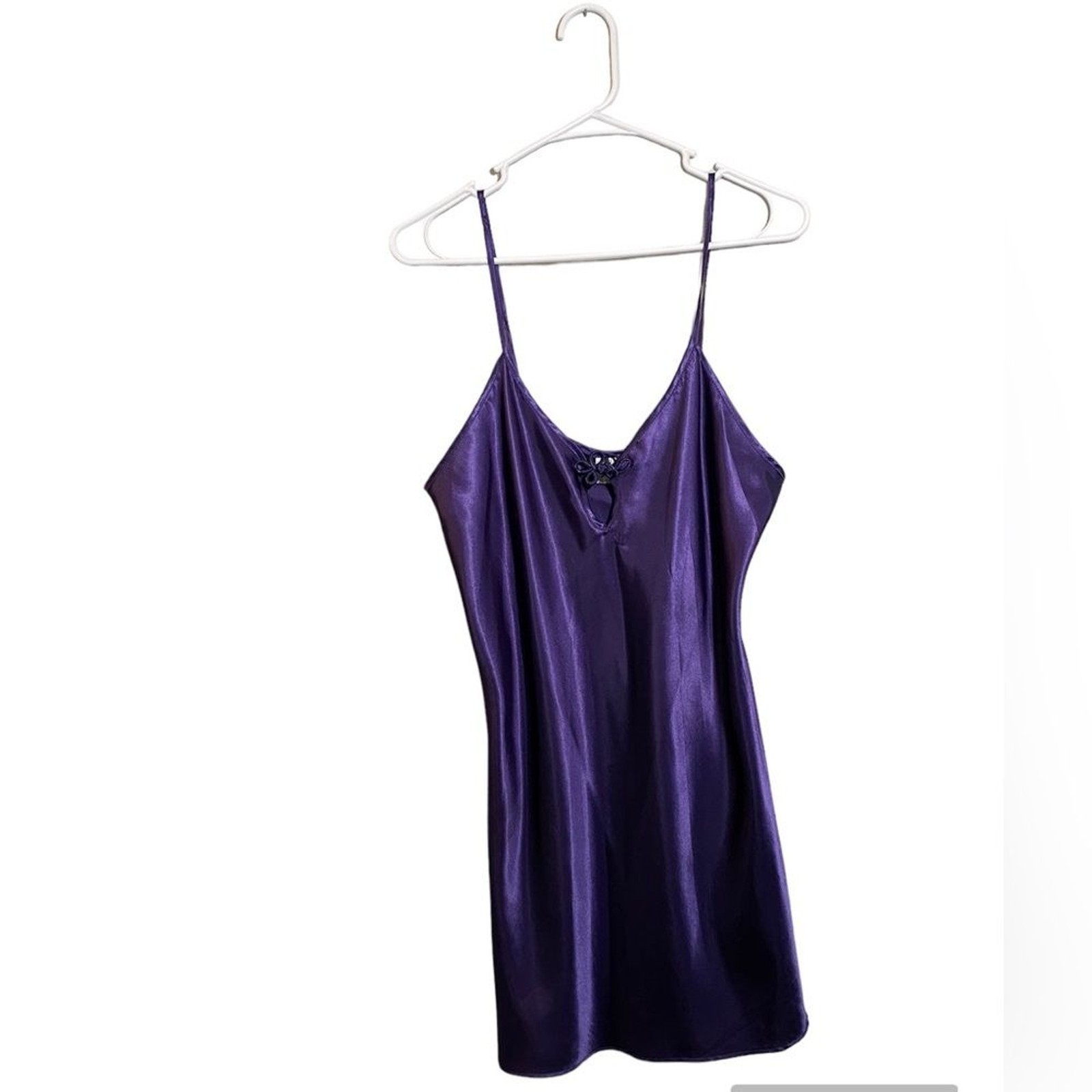 Vintage Satin Nightie in Royal Purple size medium slip dress