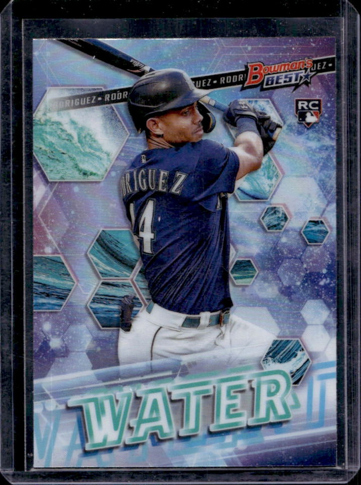 2022 Bowman's Best Julio Rodriguez Elements of Excellence RC #EE-4 Mariners