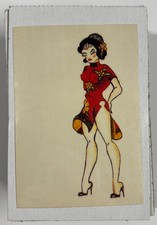 36 Filled Asain Lady Tattoos Vintage RARE Vending Machine Folders 3''x 4.5'' 