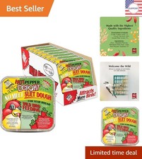 Hot Pepper Delight No Melt Suet Cakes - 8 Pack for All Wild Birds, 11.75 Oz Each
