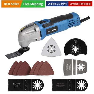 Oscillating Tool, 1.5A Oscillating Multi Tool with with 3° Oscillation Angle,...