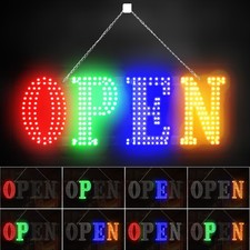 40x14 Extra Large LED Open Sign for Business Retail Shop Light Adjustable Bright