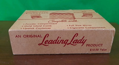 Vintage 60er Jahre Original Leading Lady Luxuriöse Tragetasche goldfarben Metall kompakt - Bild 12 von 13
