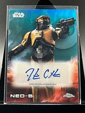 2025 Topps Chrome Star Wars NED-B Blue Autographed Card  /150