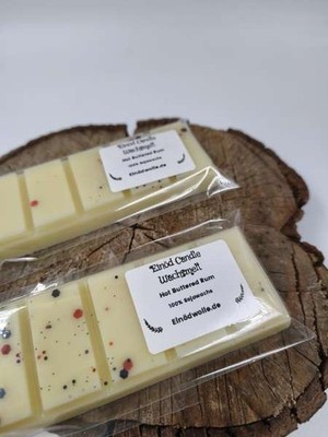 handgemachtes Duft Wachs Melt Snap Bar - 100% Sojawachs *** HOT BUTTERED RUM