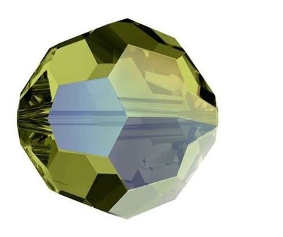 12 SWAROVSKI RUNDE 8mm KRISTALL PERLEN OLIVIN AB SUPER ANGEBOT