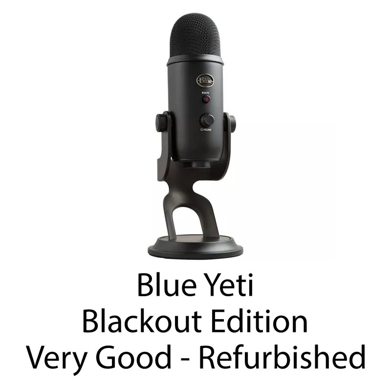 Blue Yeti Blackout Edition USB Microphone - Black