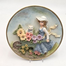 Vintage 3D Plate Resin Plaque /Wall Hanging Rustic Artistic Design Decor Piece